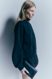 Venus Noir bawełniana bluza z ozdobnymi rękawami