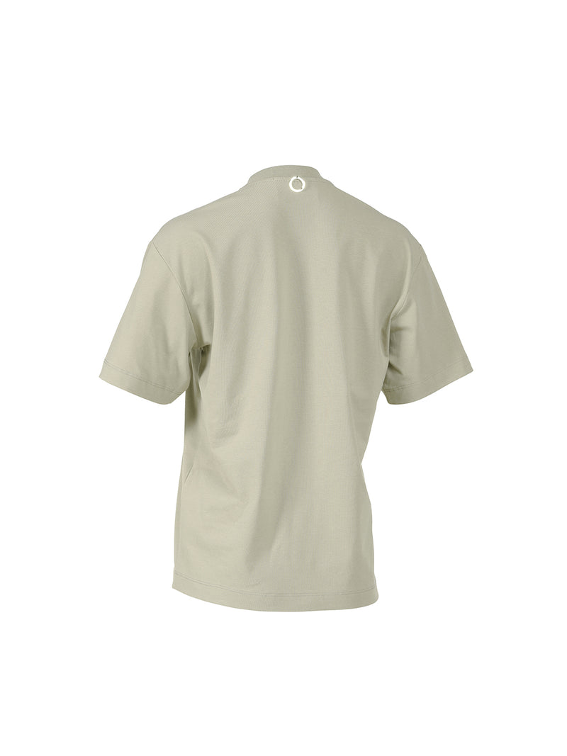 Baltico Eucalipto bawełniany T-shirt ze ściągaczem