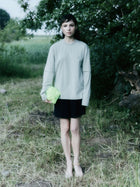 Illusione Eucalipto bawełniany longsleeve z podwójnym rękawem