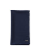 Michelangelo Navy Blue elegancki szalik z ciepłej wełny Merino