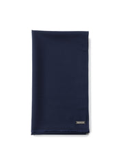 Michelangelo Navy Blue elegancki szalik z ciepłej wełny Merino