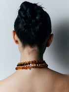 Ambra Caramel Choker ręcznie wykonany naszyjnik z bałtyckich bursztynów