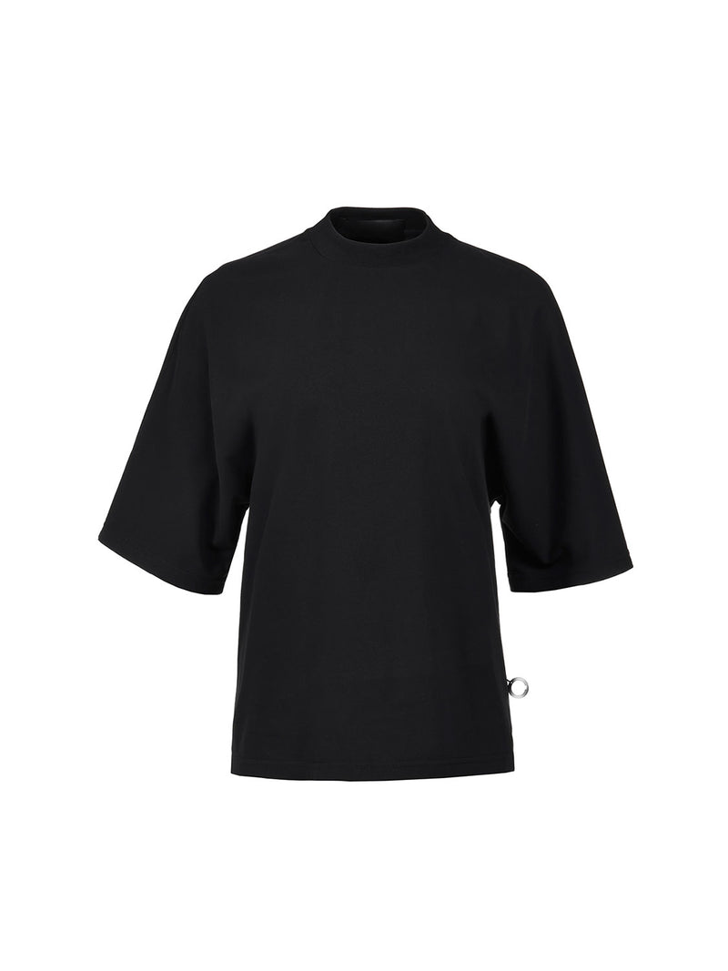 Rugiero Notte bawełniany T-shirt z kimonowym rękawem