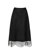 Midnight Black koronkowa spódnica na podszewce