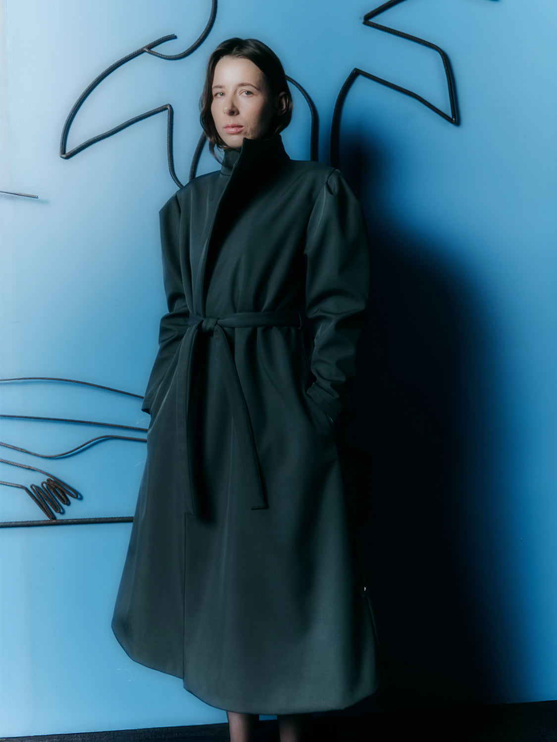 Warszawa Gris płaszcz z ciepłego, przeciwdeszczowego softshell'u