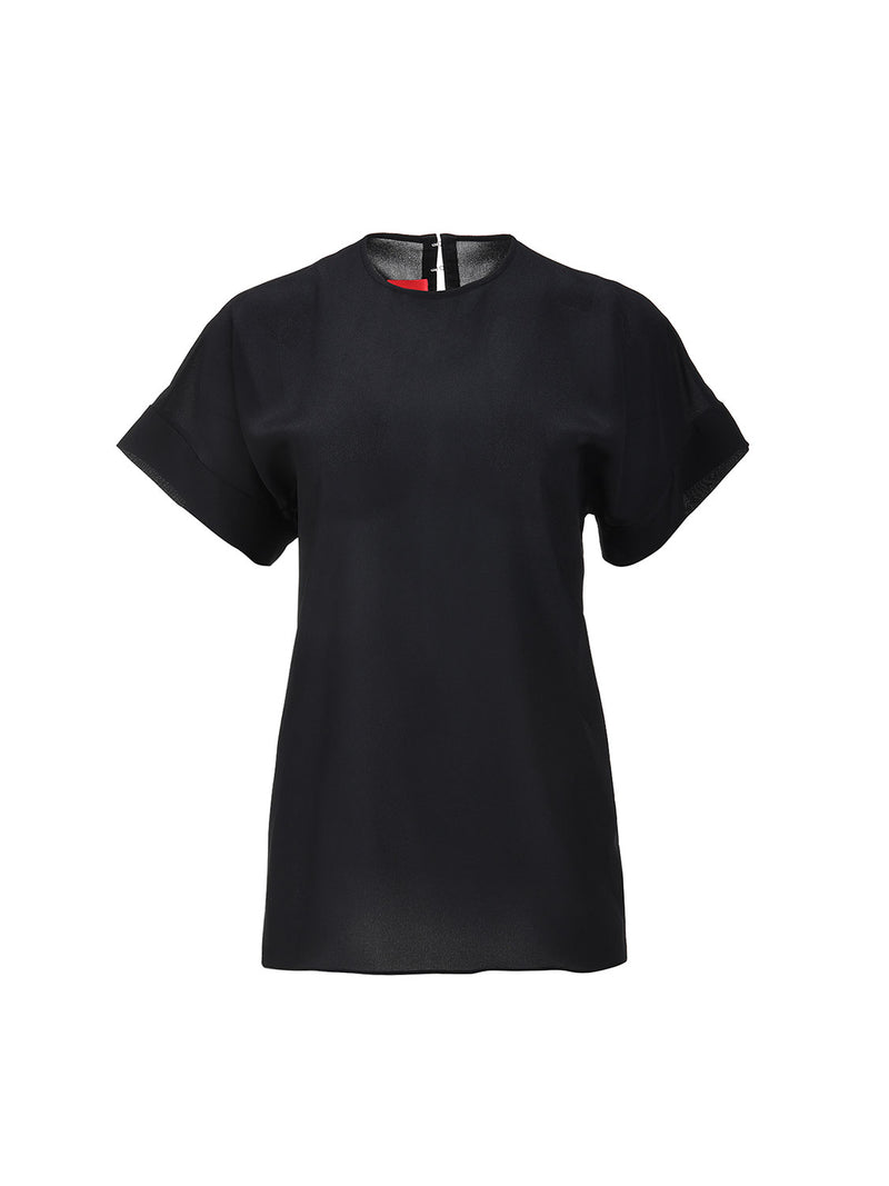 Serena Noir T-shirt z naturalnego jedwabiu