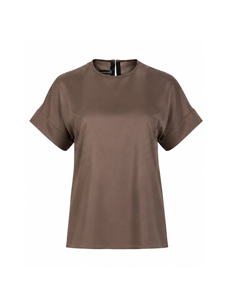 Serena Metallico T-shirt z naturalnego jedwabiu