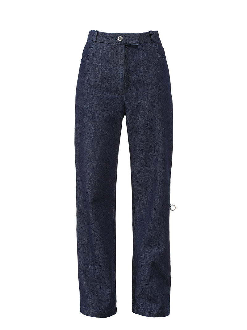 Suzanne Raw Denim spodnie z prostą nogawką