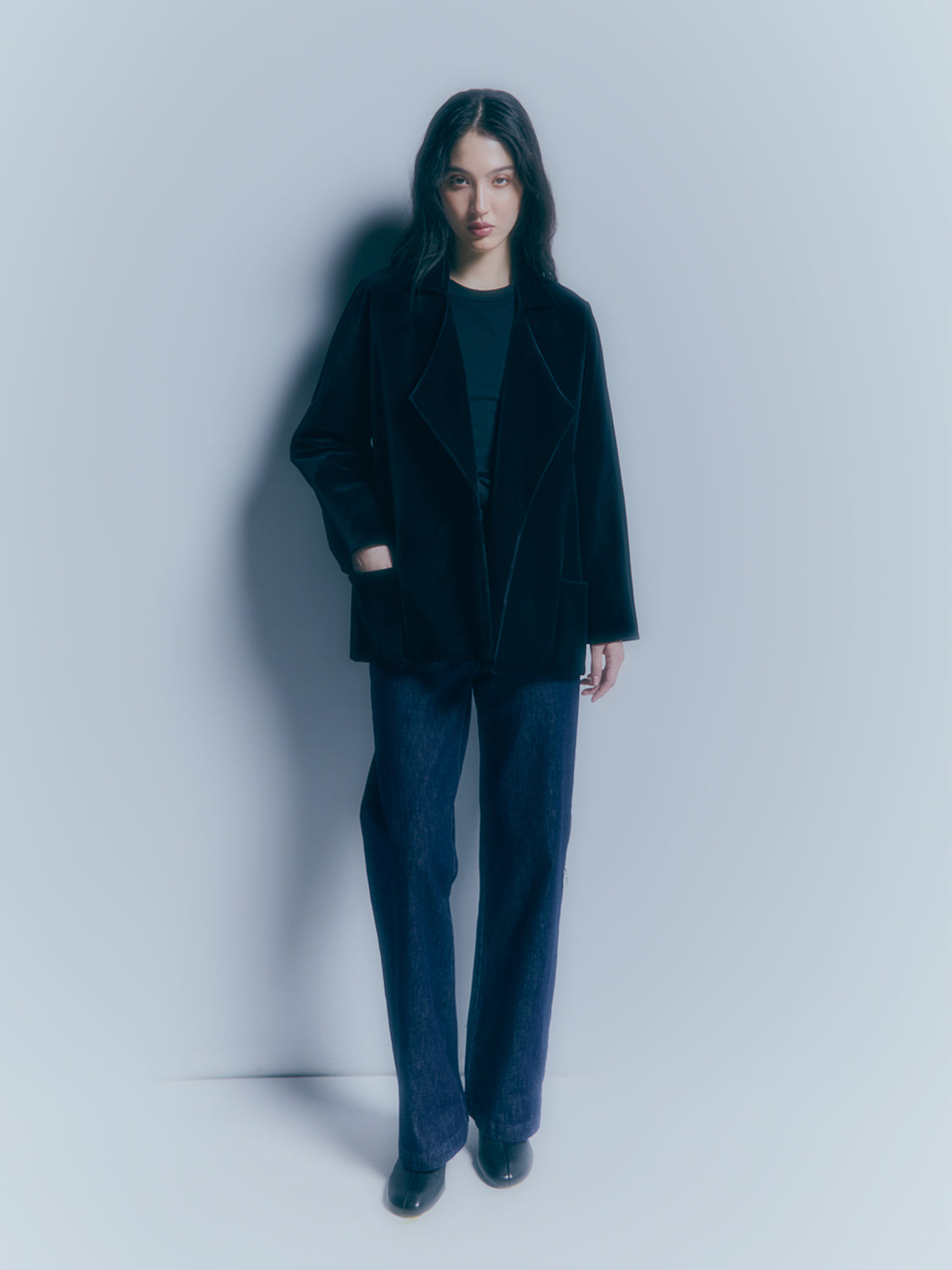 Suzanne Raw Denim spodnie z prostą nogawką
