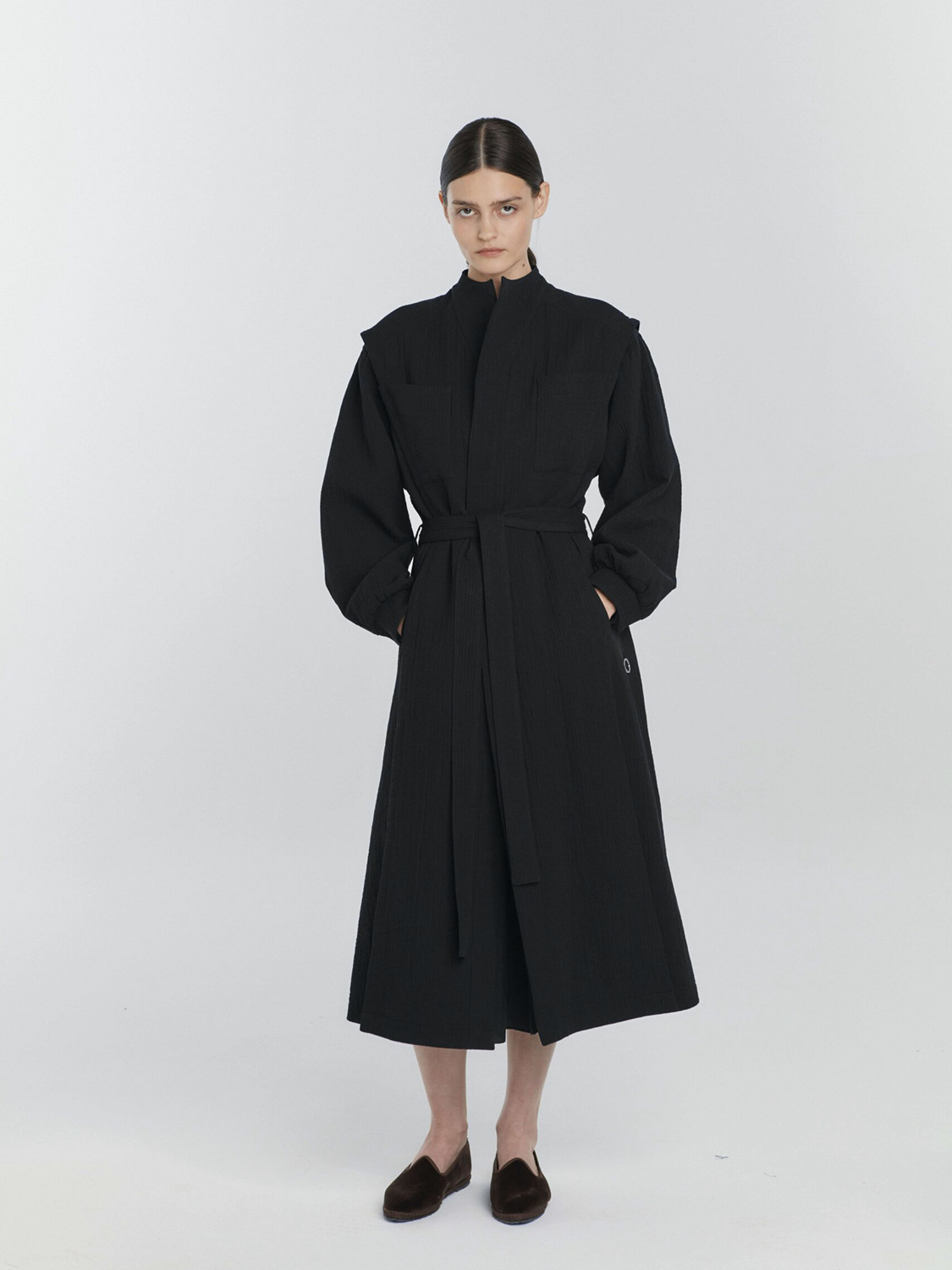 Sole cotton quilted pinstripe coat - Ania Kuczyńska